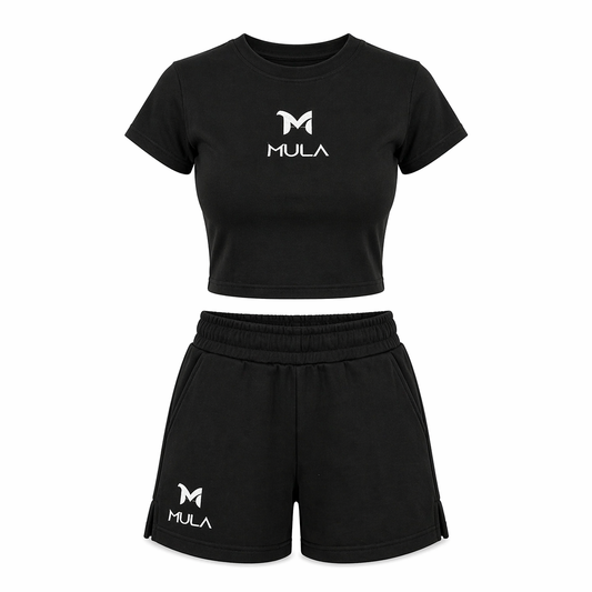 Black short set