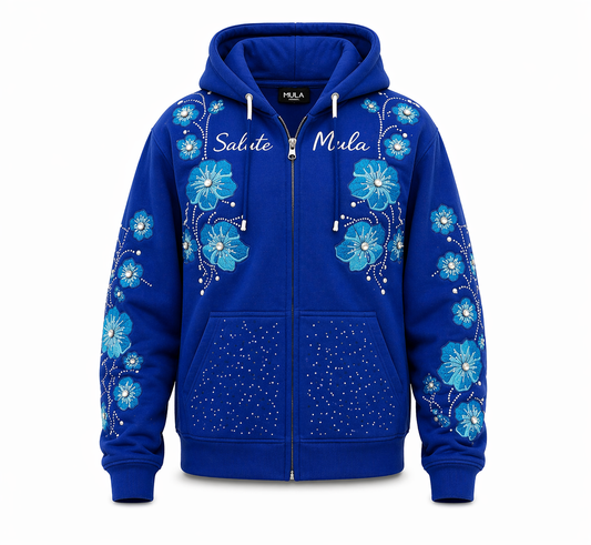 Salutemula Blue Hoodie